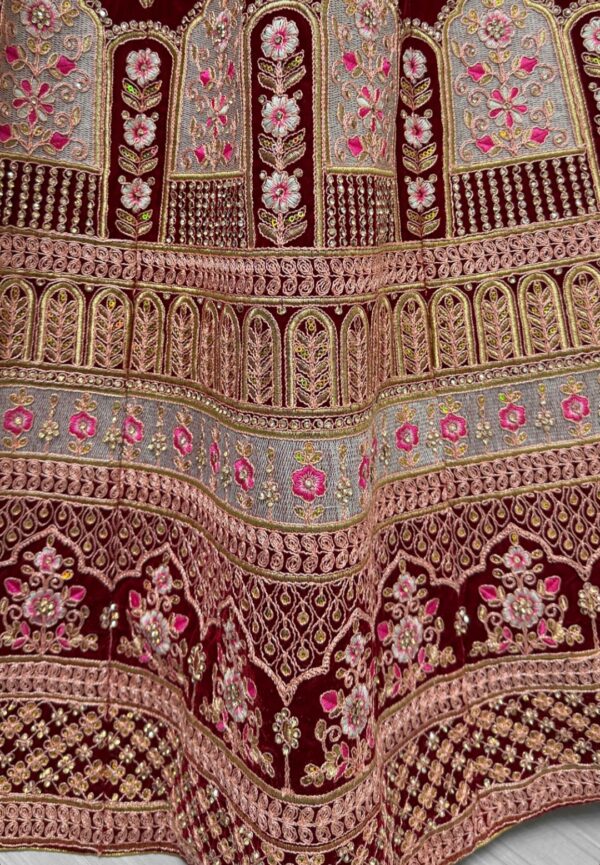 Elegant Red & Gold Salwar Suit For Bride 👰 - Image 4