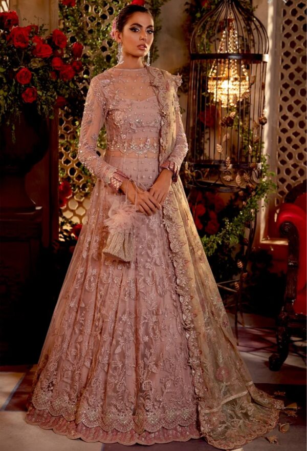Stunning Pastel Embroidered Bridal Lehenga – Elegance Redefined