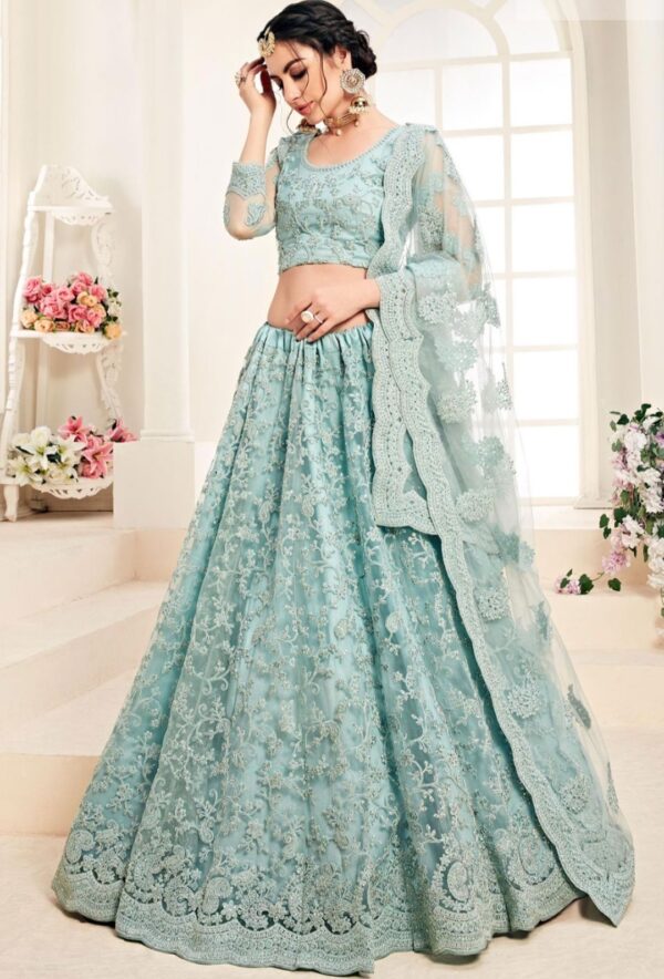 Mystic Green Elegance Lehenga - Image 2