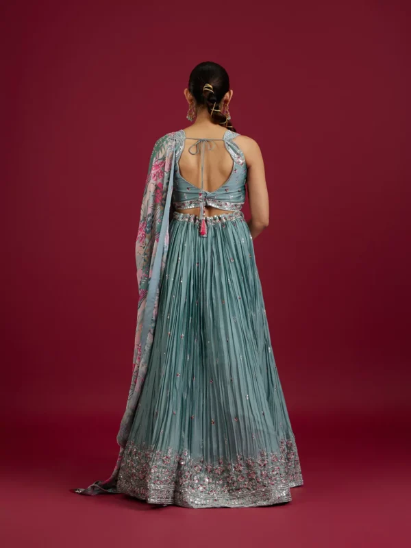 Sanskriti Style: Royal Blue Grandeur - Image 4