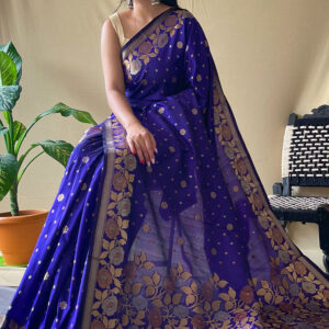 Sanskriti Style: Sapphire Grace Saree