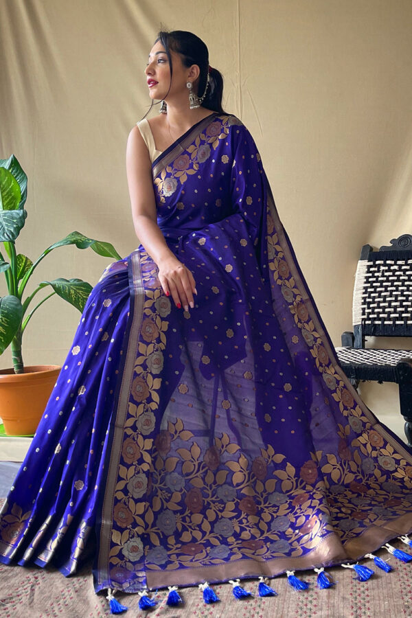Sanskriti Style: Sapphire Grace Saree