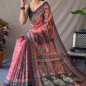 Sanskriti Styles Artistic Printed Saree