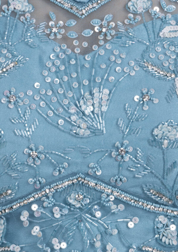 Sanskriti Style: Azure Majesty Lehenga - Image 5