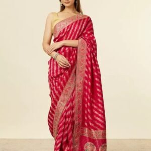 Elegance Zari Silk Deep Red Saree