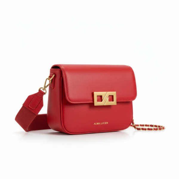 Women's Red Cross Body Bag