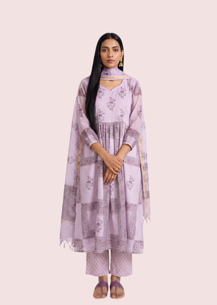Kajri kurta set with straight pants