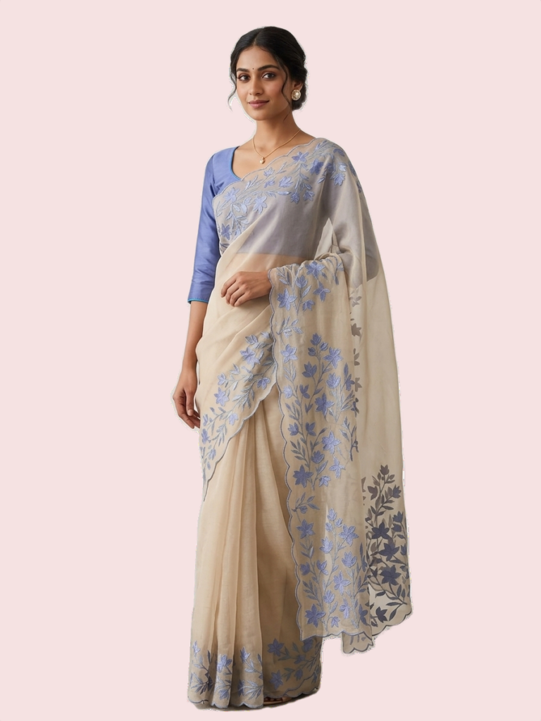 Linen Silk Tissue Kota Saree