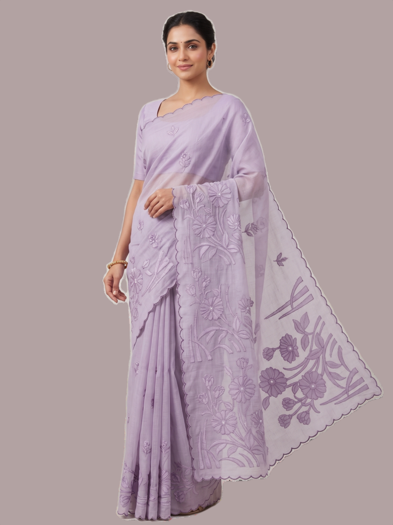 Silky kota thread work saree