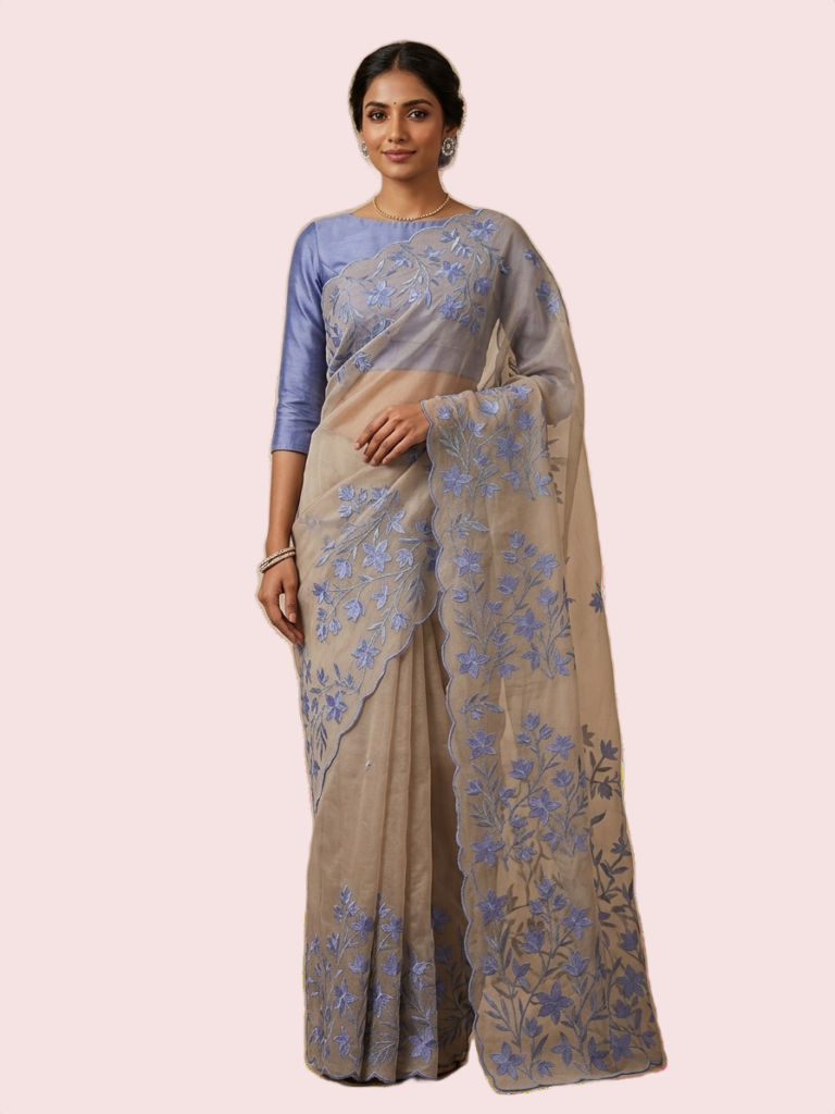 Embroided Soft Kota Silk Saree