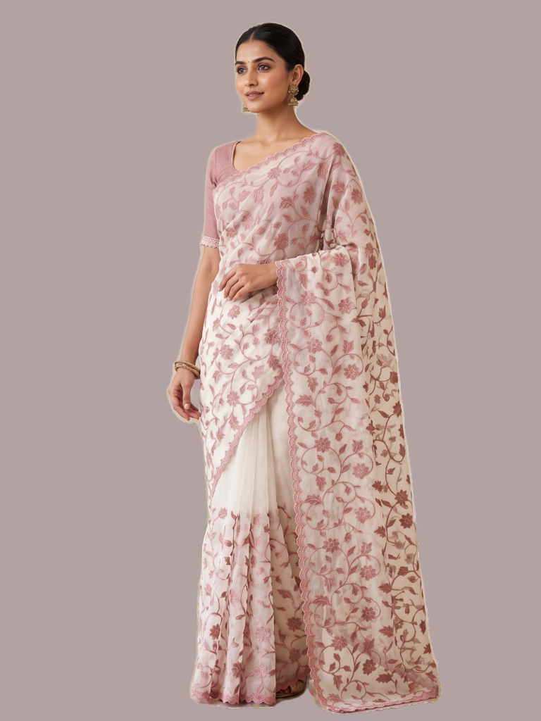Appliqued Worked Kota Saree